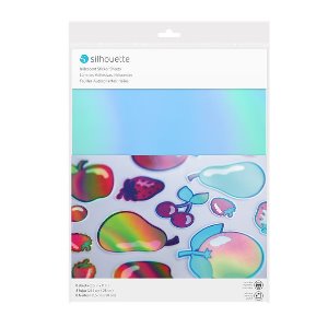 실루엣 인쇄 가능 이리데슨트(무지개) 스티커 라벨 Silhouette Iridescent Sticker Sheets
