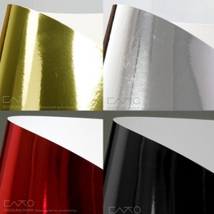 메탈팩보드 A4 색상별 5 매 골드, 실버, 레드, 블랙